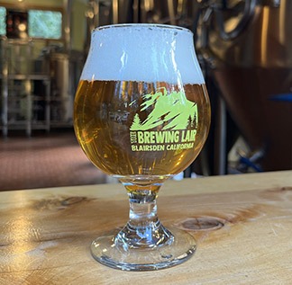 Glass of Brewing Lair BLT beer.