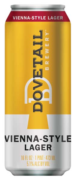 dovetail brewery's vienna style lager can