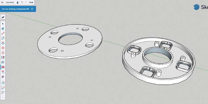 CAD drawing for scale enclosure
