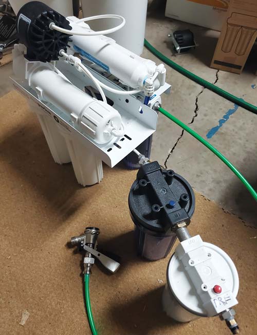 the pre-filters are added prior to the reverse osmosis filters