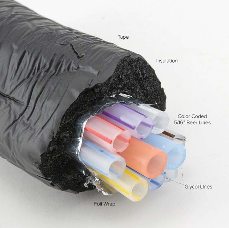 draft trunk lines cross section showing how they are set up