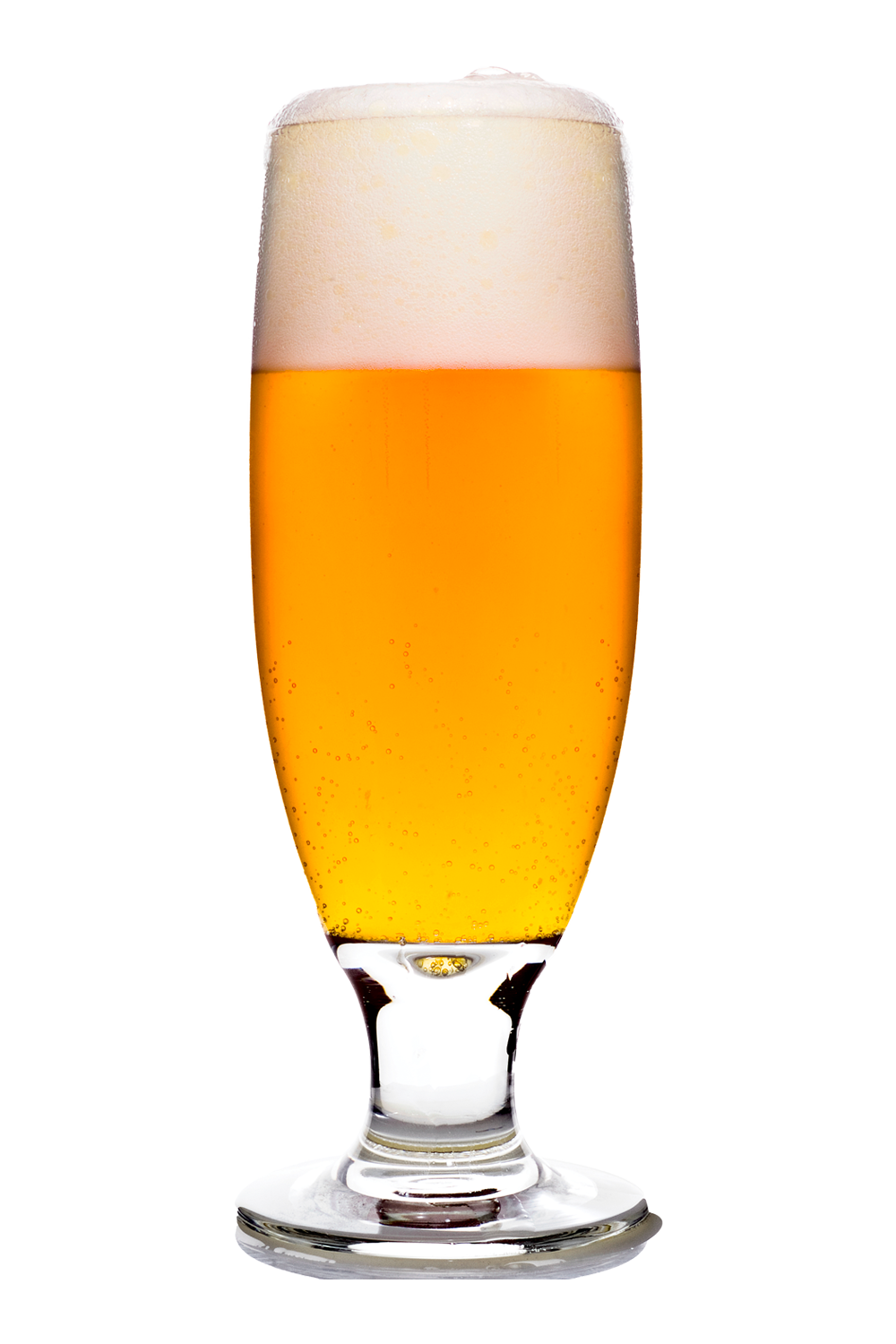 Glass of wheat beer.